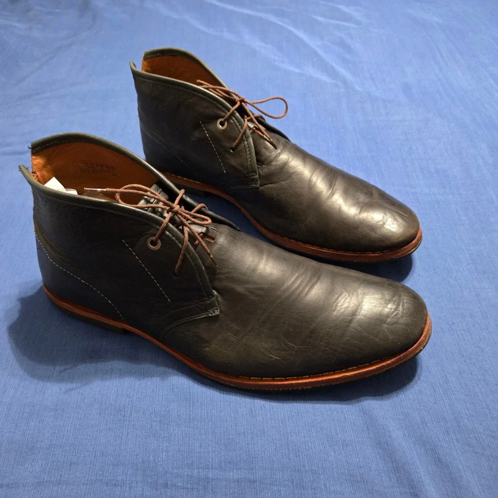 Timberland Chukka Boots Mens Size 11 Dark Brown Leather Good 75510 Ankle Boot